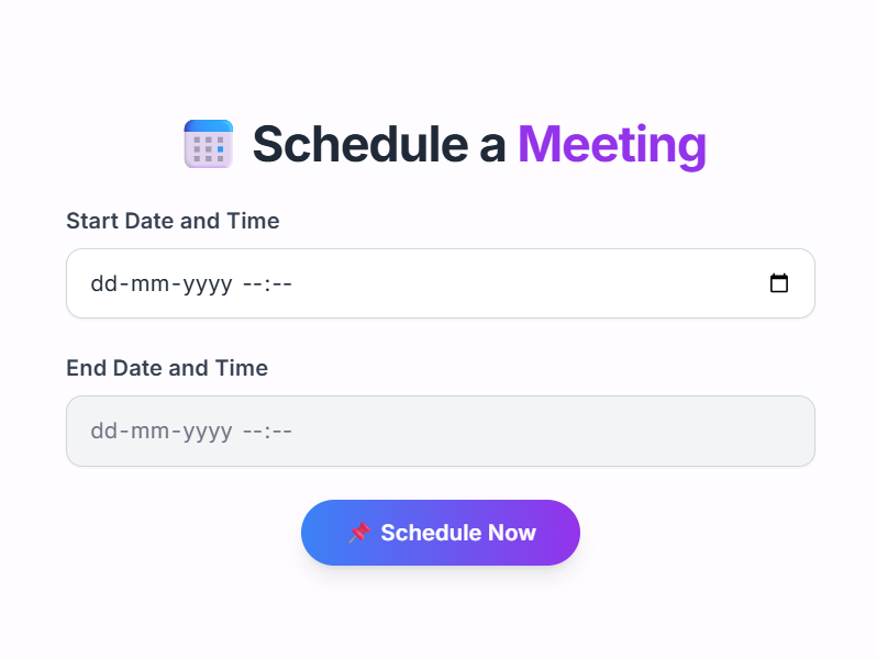Meeting Schedule
